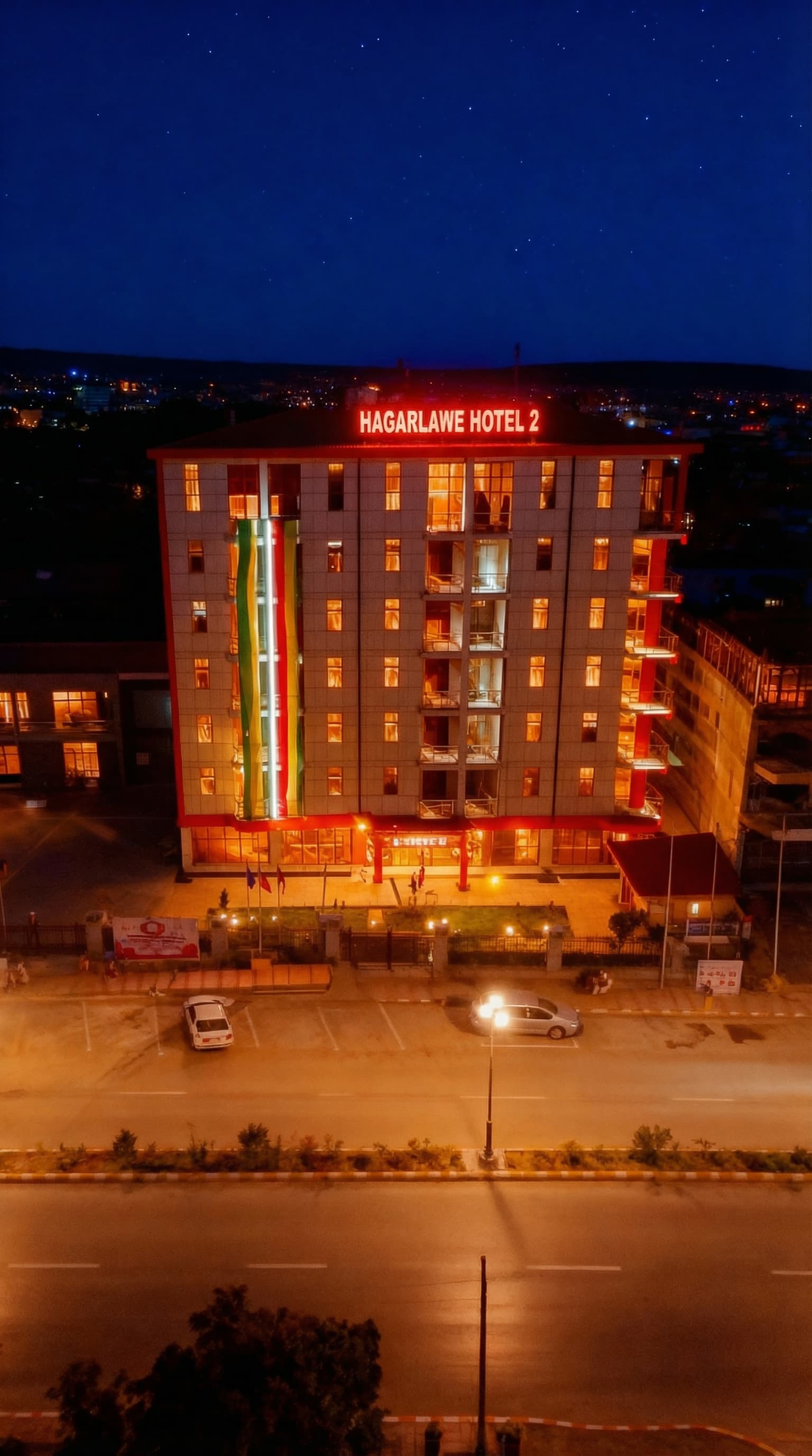 Hagarlawe Hotel Night View