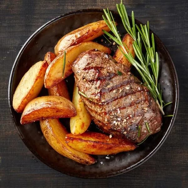 Camel Steak with Rice/Pasta