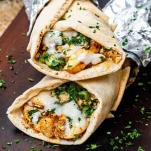 Shawarma with 2 chicken legs